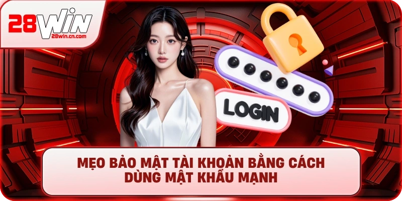 Chính Sách Bảo Mật 28Win – Cam Kết An Toàn Tuyệt Đối 2025 4 Mẹo bảo mật tài khoản bằng cách dùng mật khẩu mạnh